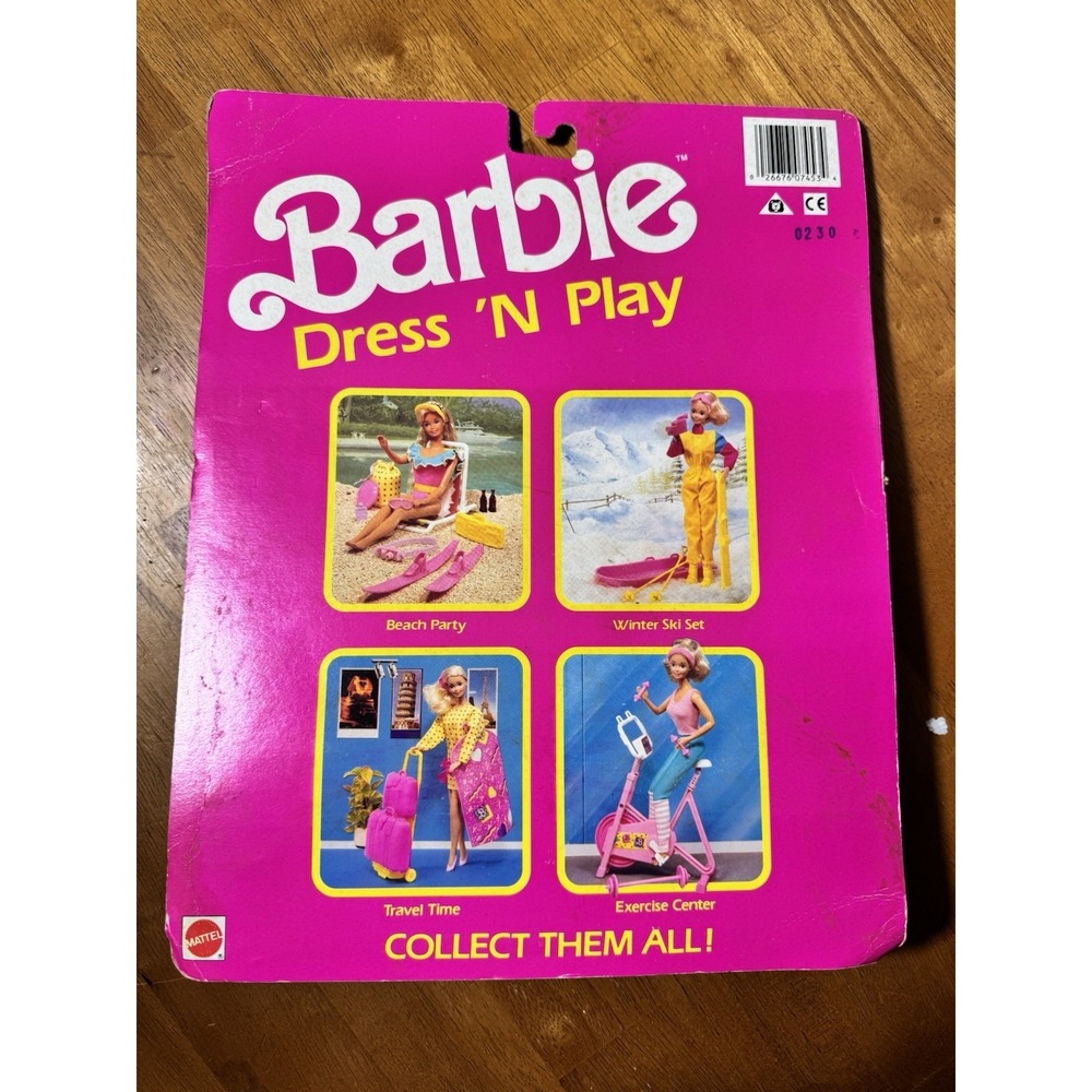 MOC Mattel Vintage Barbie Dress 'n Play Trawl Time Fashions 7453 1989‎ - Picture 3 of 6